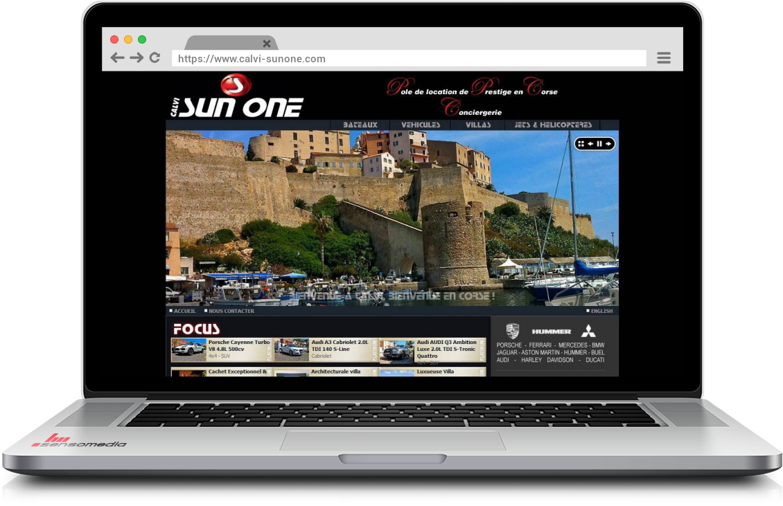 Site web officiel Pole de location de prestige en Corse