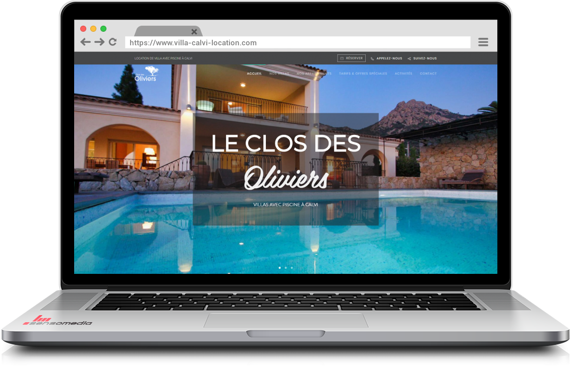 Site web officiel Location de villa à Calvi